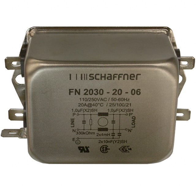 FN2030-20-06 Schaffner EMC Inc.  Power Line Filter Modules